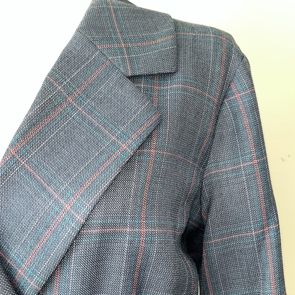Pendleton Wool Plaid Double Breasted Blazer Dress… - image 3